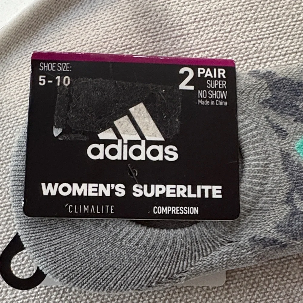 Adidas Superlite Climalite Compression & S Madden No Show Socks